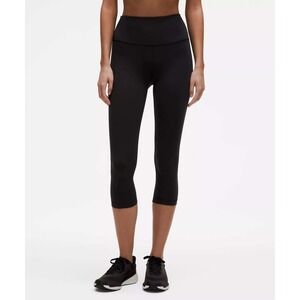 Lululemon Wunder Under High Rise Calf‎ Black Leggings - Size 2